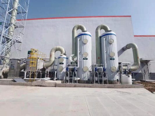 廢氣處理系統(tǒng)成套設備(材質:玻璃鋼)